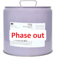White steel canister with label 3M Novec 1710 EGC and "phase out" notice