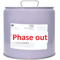 White steel canister with label 3M Novec 1700 EGC and "Phase out" notice