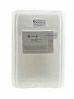 White canister with label