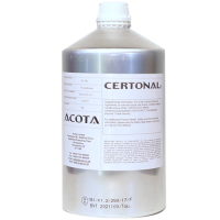 Aluminum bottle labeled Acota Certonal FC-742 UV