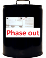 black steel canister labeled 3M Novec 73DE and “Phase out” notice